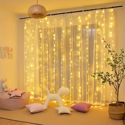 LED Fairy Curtain Lights - 10ft x 10ft