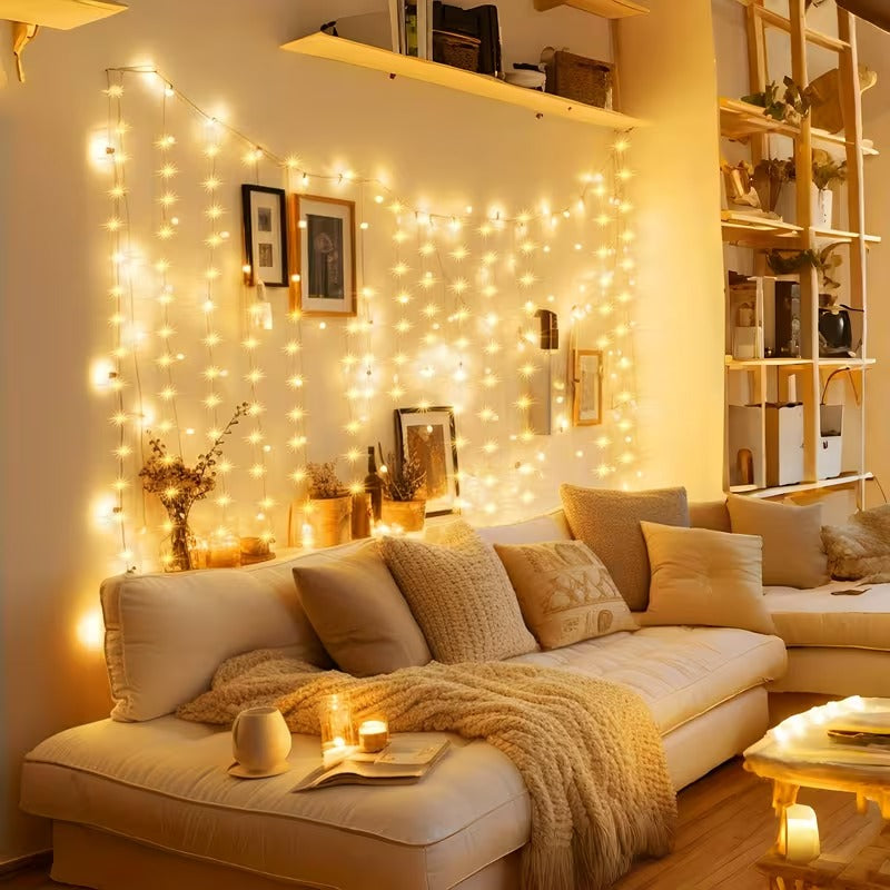 LED Fairy Curtain Lights - 10ft x 10ft