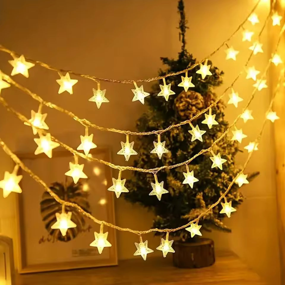 Aesthetic Star String Lights (Pack of 03)